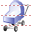 Baby carriage icon