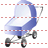 Baby carriage icon