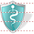 Health care shield SH icon