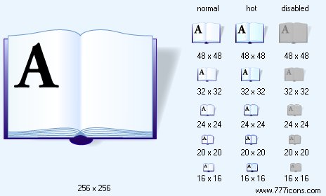 Address Book with Shadow Icon Images