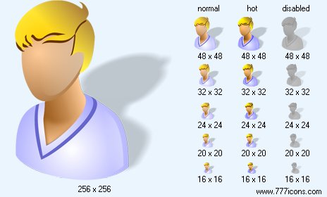 Adult Patient-Boy with Shadow Icon Images