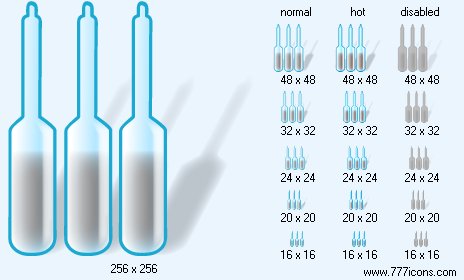 Ampoules with Shadow Icon Images