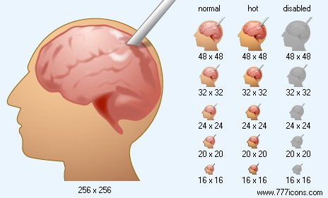 Brain Probe Icon Images