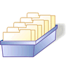 Card File with Shadow icon