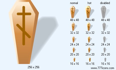 Coffin with Shadow Icon Images