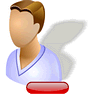 Delete Patient with Shadow icon