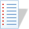 List with Shadow icon