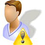 Patient Warning with Shadow icon