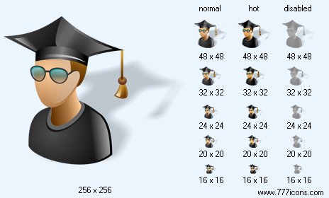 Professor with Shadow Icon Images