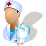 Stomatologist with Shadow icon