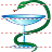 Snake cup icon