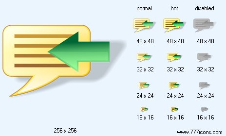 Import Message with Shadow Icon Images