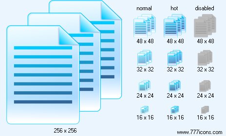 Reports Icon. Messenger Icons for Vista