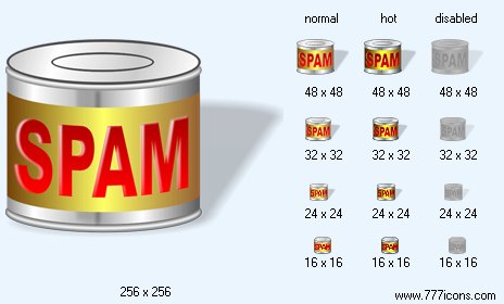 Spam with Shadow Icon Images