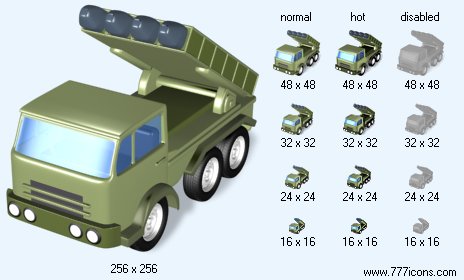 Anti-Rockets with Shadow Icon Images