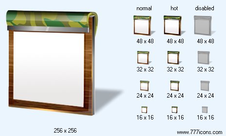 Map-Case with Shadow Icon Images