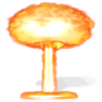 Nuclear Explosion with Shadow icon