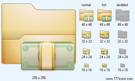 Money Folder V2 Icon Images