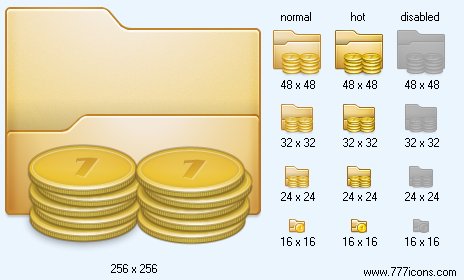 Money Folder V4 Icon Images