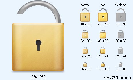 Open Lock Icon Images