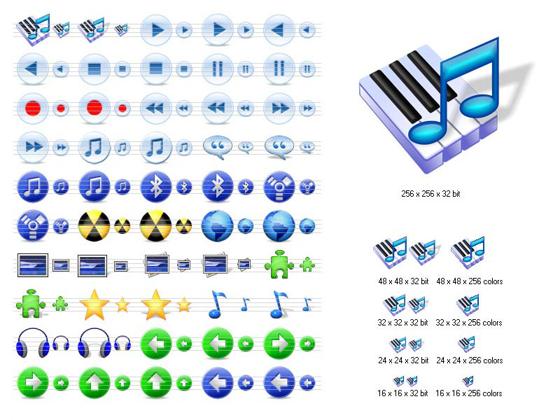 Click to view Multimedia Icons for Vista 2011.2 screenshot