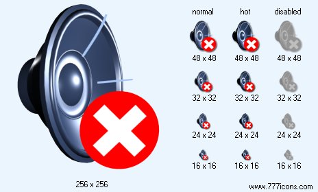 No Sound V2 Icon Images