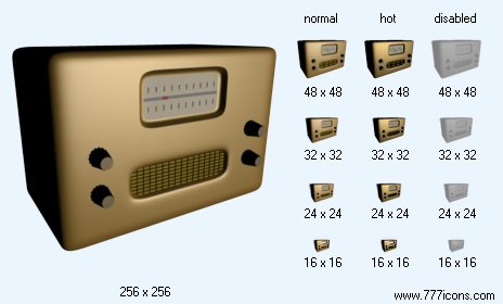 Old Radio Icon Images