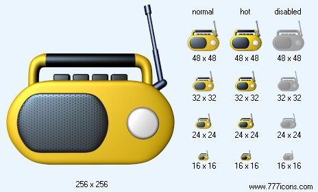 Radio Set Icon Images