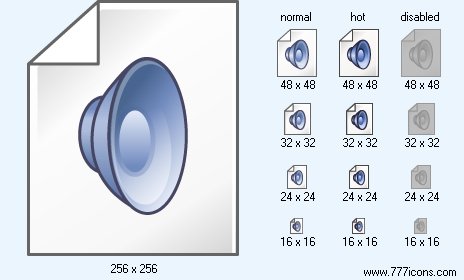 Sound Document Icon Images