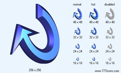 Rotate 3D-2 Icon Images