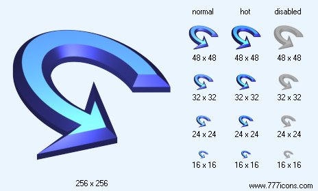 Rotate 3D-5 Icon Images