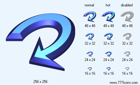 Rotate 3D-6 Icon Images