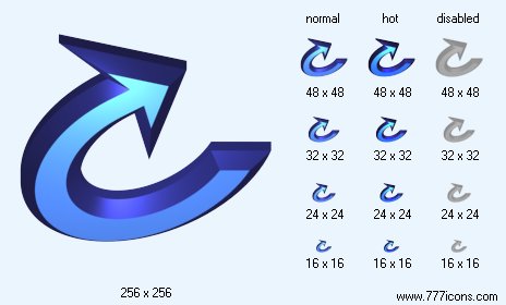 Rotate 3D-7 Icon Images