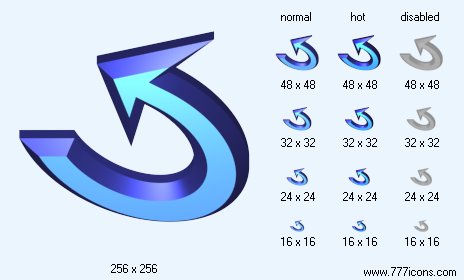 Rotate 3D-8 Icon Images