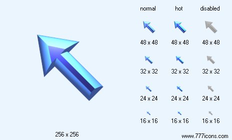 Up-Left V2 Icon Images