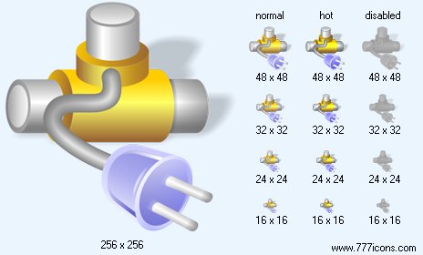 Connect Network with Shadow Icon Images