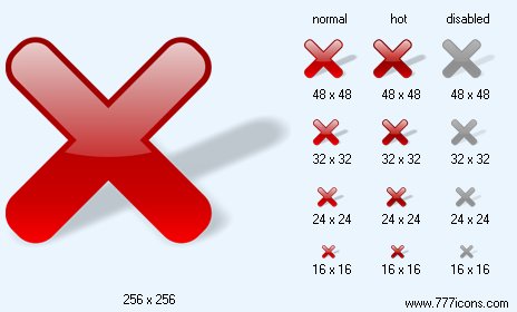 Delete with Shadow Icon Images
