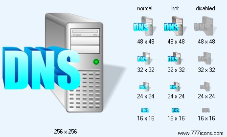 DNS with Shadow Icon Images