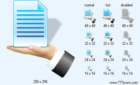 File Sharing with Shadow Icon Images