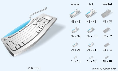 Keyboard with Shadow Icon Images