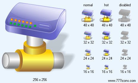 Network Hub with Shadow Icon Images