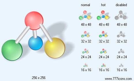 Network Structure with Shadow Icon Images