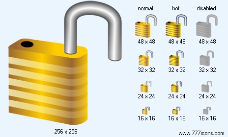 Open Lock Icon Images