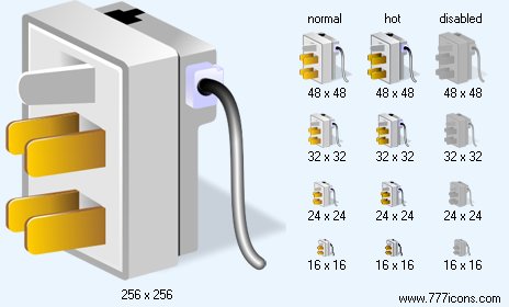 Phone Connection with Shadow Icon Images