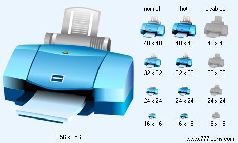 vista printer icon