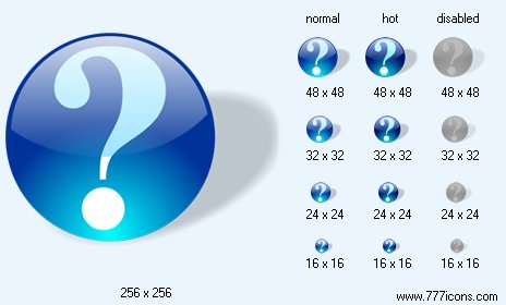 Question with Shadow Icon Images