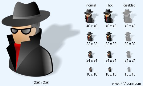 Spy with Shadow Icon Images