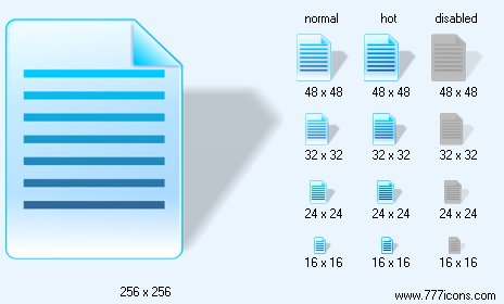 Text Data with Shadow Icon Images