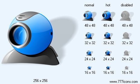 Web-Camera with Shadow Icon Images