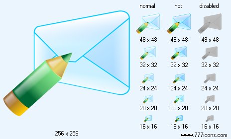 Write E-Mail Icon Images